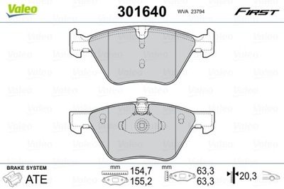 КОЛОДКИ HAM. FIRST BMW 520D 2.0 04.10 - 520D 2.0 TO