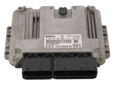 КОМПЬЮТЕР ECU FIAT DOBLO 1.6JTD 51899605 0281017007