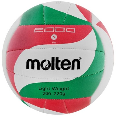 Piłka siatkowa Molten V5M2000 Light biało-czerwono-zielona 5