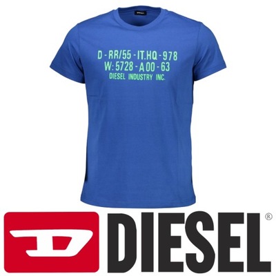 Diesel T-shirt Męski niebieski r. L