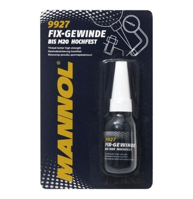 MANNOL PEGAMENTO PARA GWINTOW PERNOS ROJO POTENTE HOCHFEST 10ML  