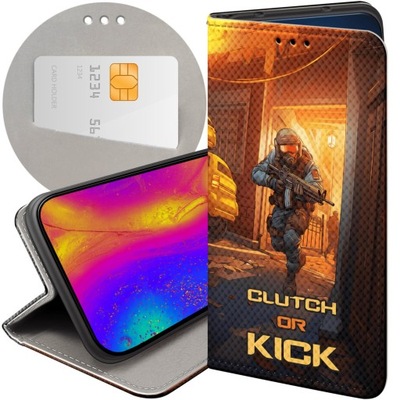 ETUI Z KLAPKĄ DO XIAOMI REDMI 10 WZORY CS GO COUNTER-STRIKE FUTERAŁ CASE