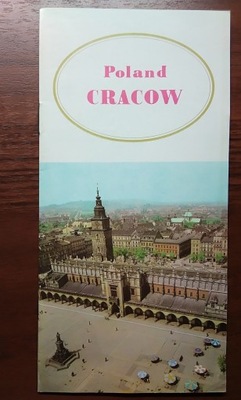 Poland Cracow stary folder informator jęz. ang.