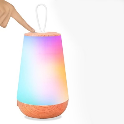 Lampka nocna LED RGB dotykowa bezprzewodowa