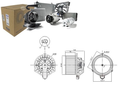 FAN AIR BLOWERS HYUNDAI BAYON I20 ACTIVE I20 II I20 III 1.0-1.4D  