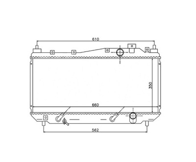 Радіатор honda civic 01- 19010pmma52 фото №1