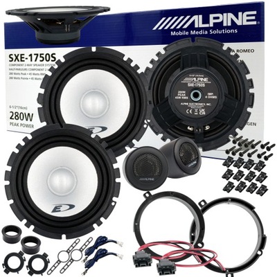 ALPINE ALTAVOCES AISLADOS DISTANCIAS PARA C CLASE MERCEDES W202 S202 PARTE DELANTERA  