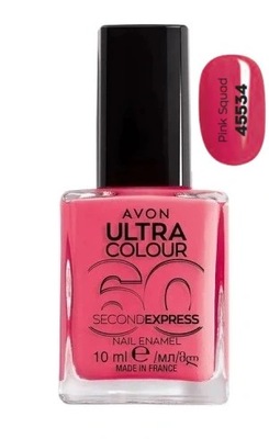 AVON Szybkoschnący lakier do paznokci 60s Pink Squad