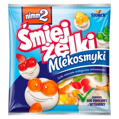 NIMM2 Śmiejżelki MLEKOSMYKI z witaminami 90g