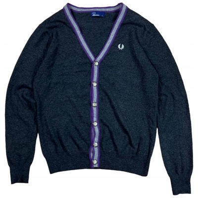 Kardigan FRED PERRY L Sweter Old Money KASZMIR