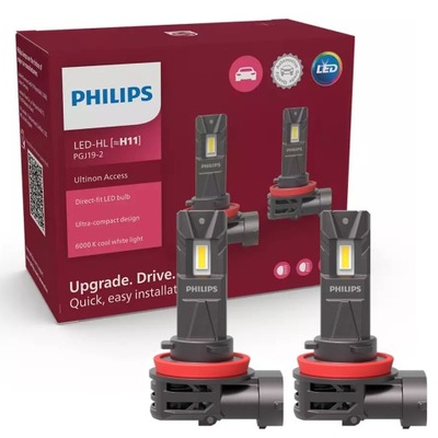Żarówki LED H11 PHILIPS Ultinon Access 6000K / Alkotest w zestawie !