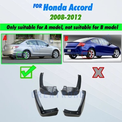 4 PIECEWITH CARWITH MUDFLAP FOR HONDA ACCORD WITH  