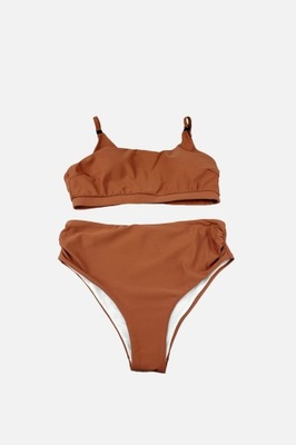 SHEIN BRĄZOWE BIKINI DLA KARMIĄCYCH (M)