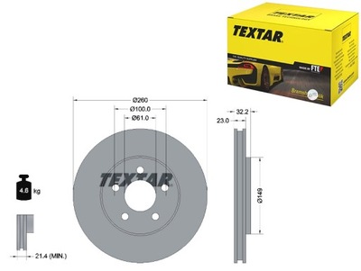 DISCOS DE FRENADO 2 PIEZAS PARTE DELANTERA CHRYSLER CIRRUS SEBRING STRATUS DODGE  