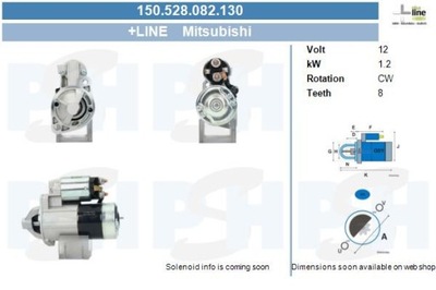 BV PSH 150.528.082.130 STARTERIS 