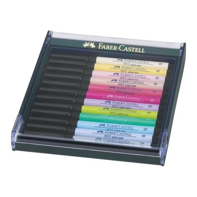 Pisaki pędzelkowe pastel Pitt artist pen brush Faber-Castell 267420FC