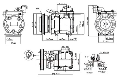 NISSENS KOMPRESORIUS KONDICIONAVIMO HYUNDAI COUPE II ELANTRA III MATRIX 