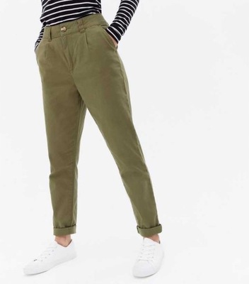 NEW LOOK GŁADKIE SPODNIE TYPU CHINOS 3XL