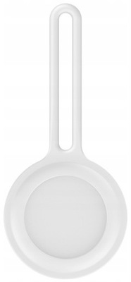 ETUI SILIKONOWE Z PĘTLĄ DO APPLE AIRTAG CASE BRELOCZEK - BIAŁE