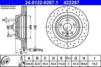 DISKU HAM. DB T. W166 2.1- 3.0 4- MATIC 11- 