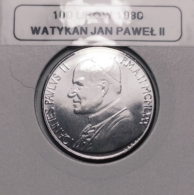 100 LIRÓW 1980 JAN PAWEŁ II - WATYKAN (WAT)