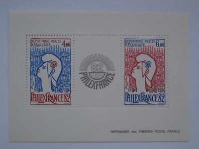 Francja - PHILEXFRANCE '82 - Mi. BL.6 **