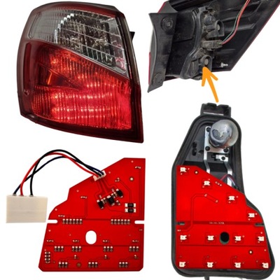 Модуль driver пластина led ремонт лампа задних nissan qashqai j10 lift левый фото №1