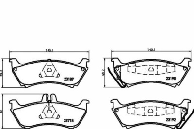 Textar гальмівні колодки гальмівні mercedes задня w163 ml 98- t фото №1