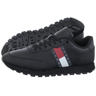 Sneakersy Tommy Hilfiger Jeans Leather Runner Ess