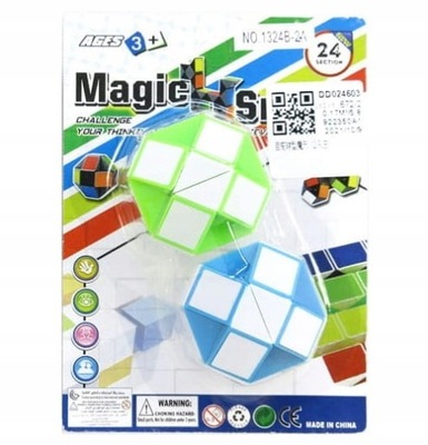 MAGICZNA KOSTKA UKŁADANKA WĄŻ MAGIC LOGICZNA 2 SZT