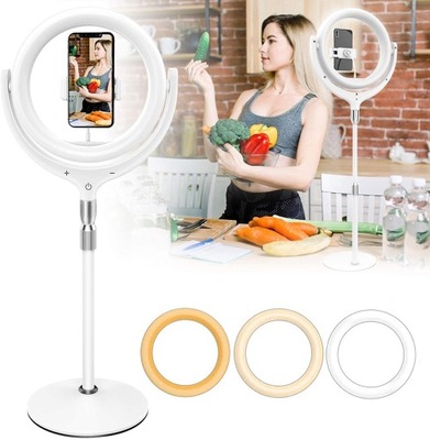 LAMPA PIERŚCIENIOWA LED RING 12" + STATYW