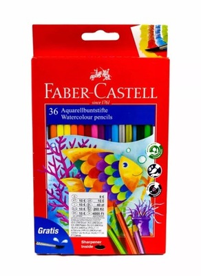 KREDKI AKWARELOWE FABER-CASTELL 36 SZT.