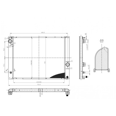 CHLODNICA, SISTEMA DE REFRIGERACIÓN DEL MOTOR HART 612 312  