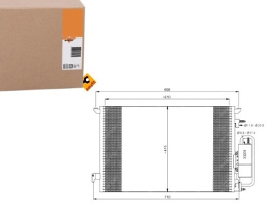 Nrf 35929 конденсатор, кондиционер фото №1