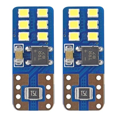 ЛАМПОЧКИ LED (СВІТЛОДІОД) CANBUS 12SMD ULTRABRIGHT 2016 T10E W5W WHITE 12V 24V AMIO-01638