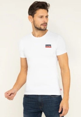 LEVI'S KOSZULKI MĘSKIE 2-PACK LOGO CASUAL XXS SPE