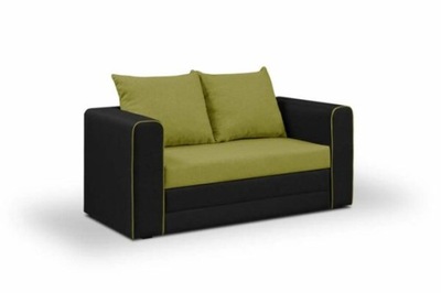 Sofa kanapa rozkładana 2 os BETA zielona-czarna
