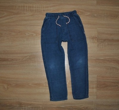 ZARA miękkie jeansy spodnie GUMA KOLEKCJA 128