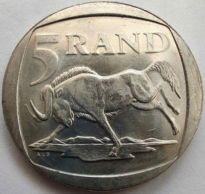2092 - Afryka Południowa 5 randów, 2002