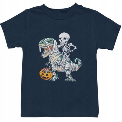 KOSZULKA DZIECIĘCA NA Halloween T-SHIRT STRÓJ DINOZAUR DYNIA HALLOWEEN 116