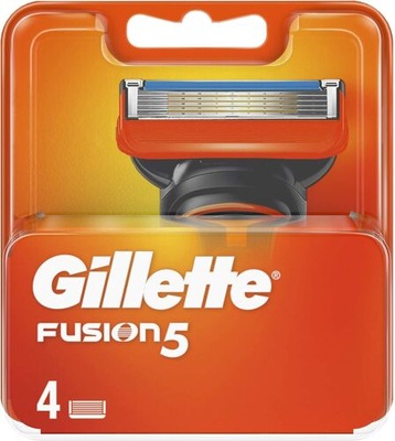 4 x Gillette Fusion5 Wkłady Ostrza Nożyki Oryginał