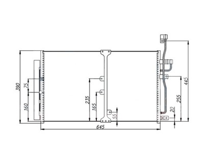 RADIATOR AIR CONDITIONER OPEL ANTARA 2006- 20759647  