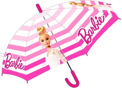 Parasolka dziecięca lalka BARBIE transparentna 435