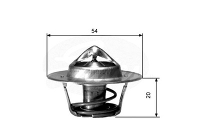 GATES TERMOSTATAS GATES TH00188G1 AUDI A3 A4 CITROEN C15 PEUGEOT 106 