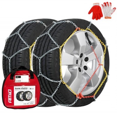 ŁAŃCUCHY NA ШЕСТЕРНИ ŚNIEGOWE 175/70R13 O-NORM 9MM + ЧЕХОЛ + ПЕРЧАТКИ