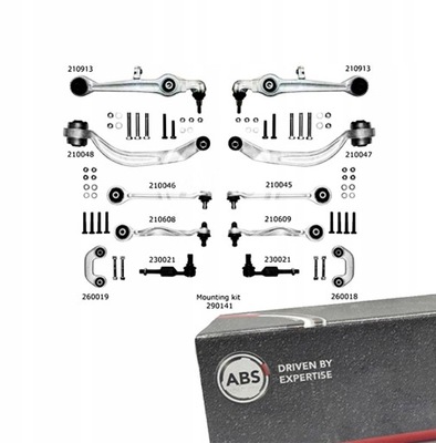 КОМПЛЕКТ РЫЧАГОВ A.B.S. DO VW PASSAT 2.5