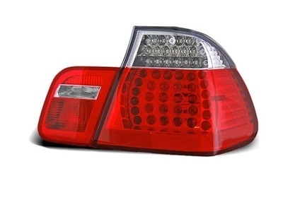 ФОНАРИ BMW E46 2001-2005 СЕДАН RED WHITE LED (СВЕТОДИОД )