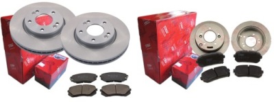 Гальмівні диски гальмівні колодки p+t trw kia sportage ii фото №1