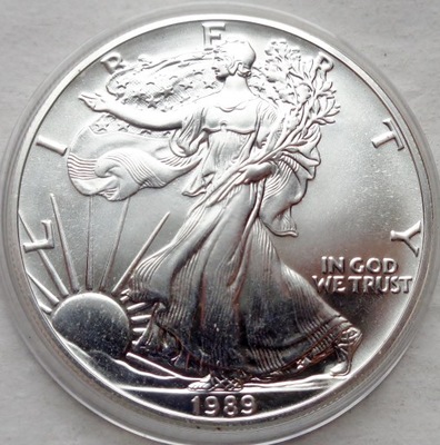 USA - 1 dolar - 1989 - American Silver Eagle - ag999 - uncja