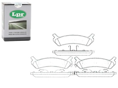 Lpr тормозные колодки тормозные hyundai sonata ii 2.0 i y-2 фото №1